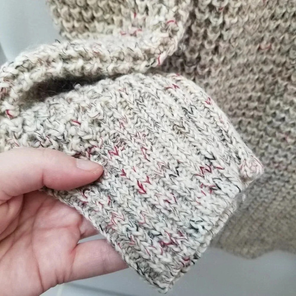 FREE  People Chunky Knit Turtle Neck Sweater M - Picture 8 of 11